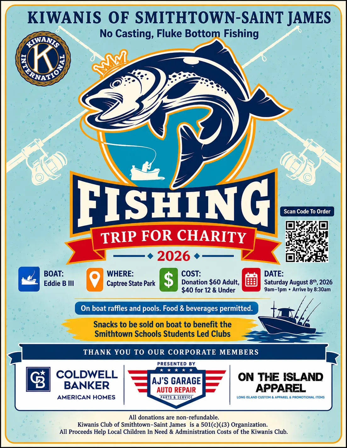 Fishing Trip for Charity flyer