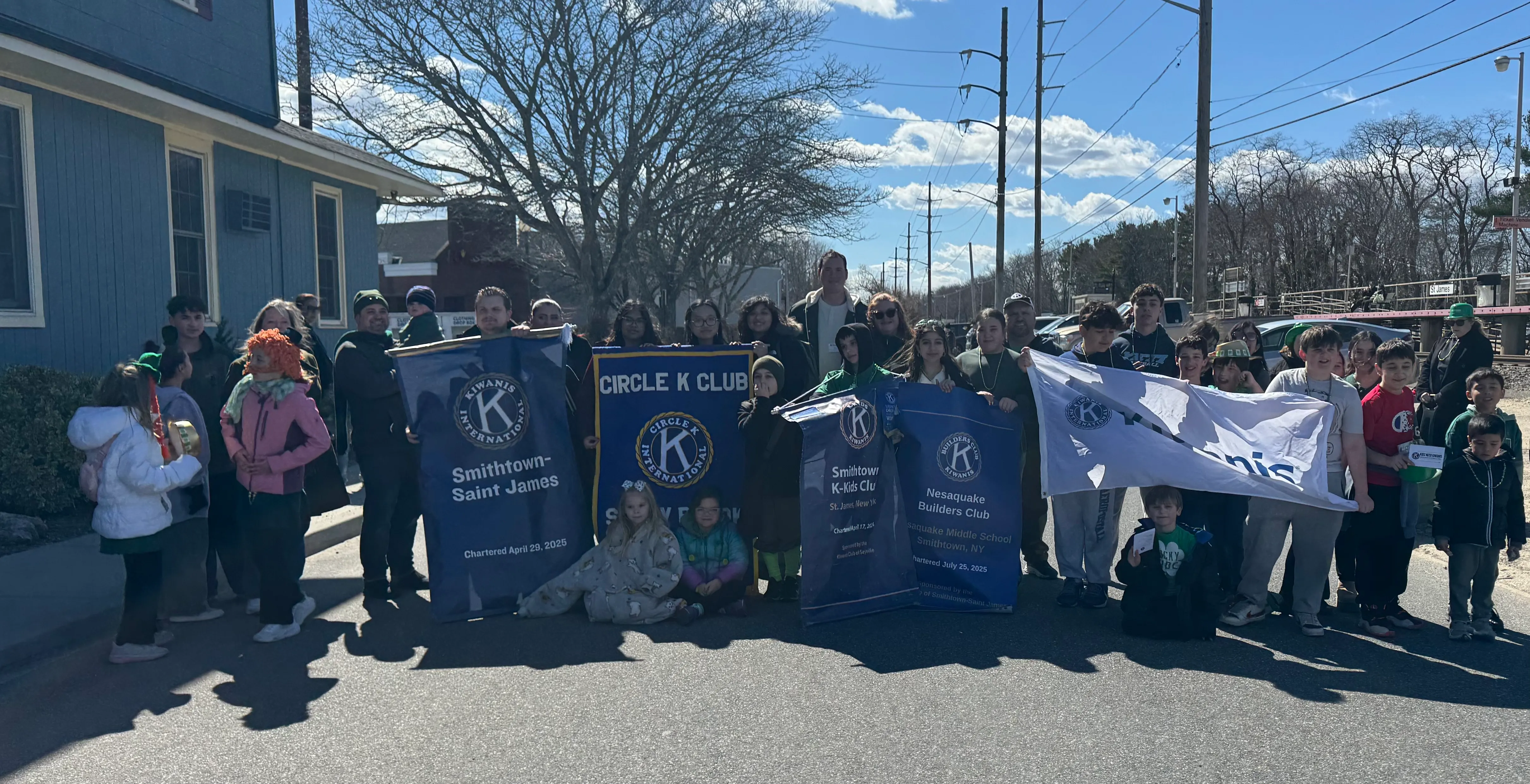 Kiwanis family clubs at the St. Patricks Day Parade