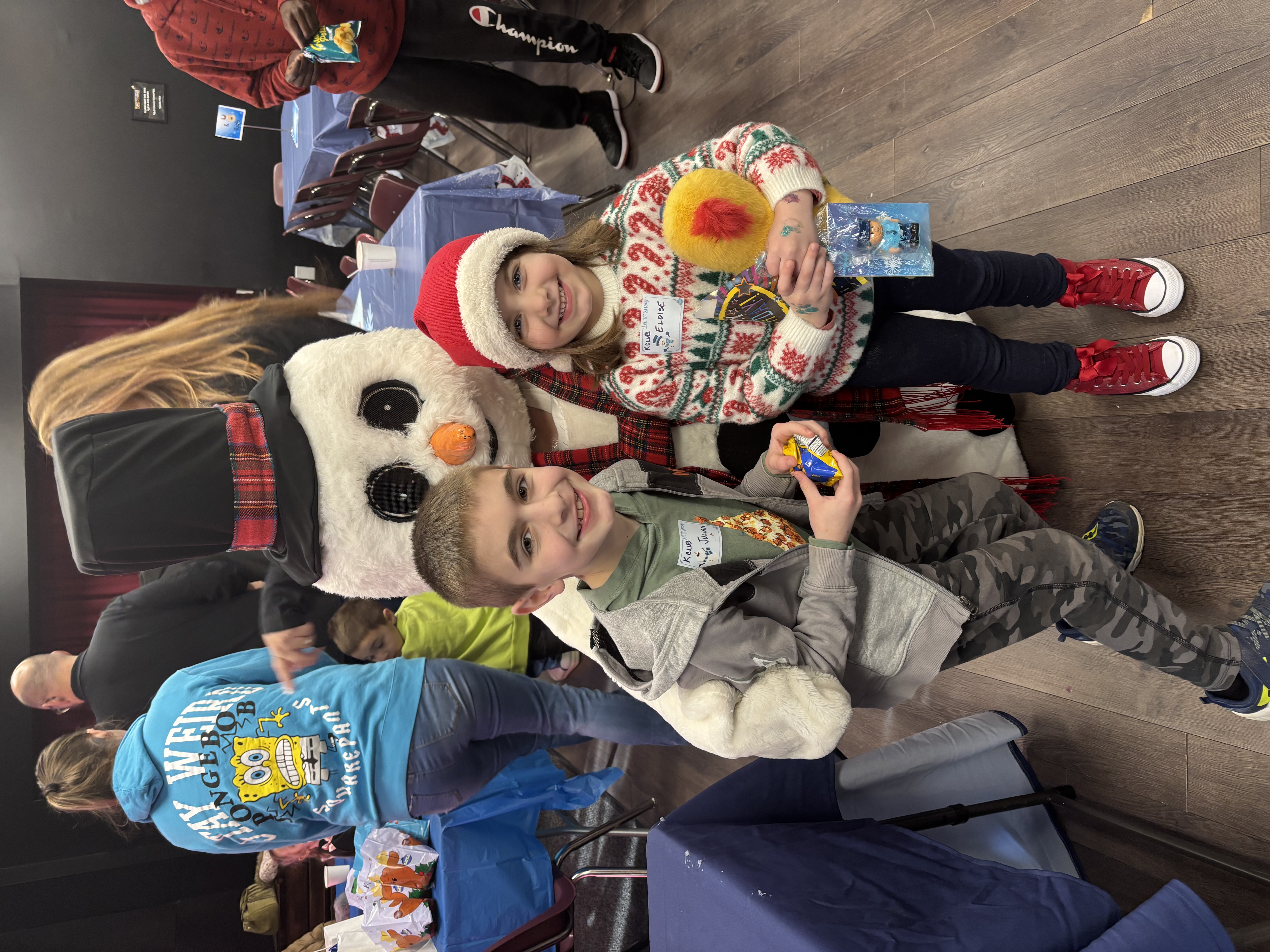 Kids enjoying the holiday celebration